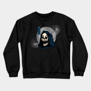 DEATH, band merchandise, skull design, skate design Crewneck Sweatshirt